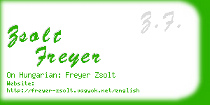 zsolt freyer business card